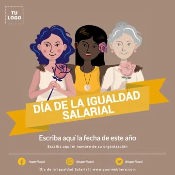 Edita un banner de Igualdad Salarial