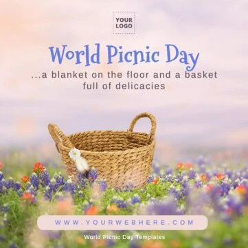 Edit a Picnic Party flyer