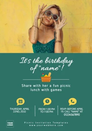 Edit a Birthday invitation