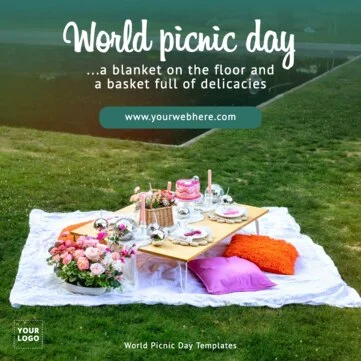 Edit a Picnic Party flyer