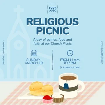 Edit a Picnic Party flyer