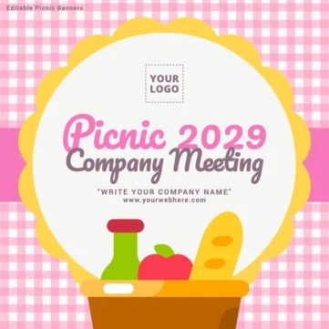 Edit a Picnic Party flyer