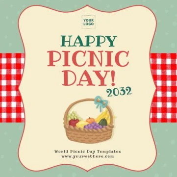 Edit a Picnic Party flyer