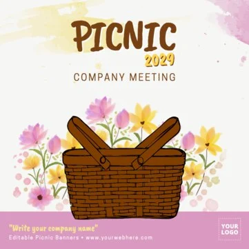 Edit a Picnic Party flyer