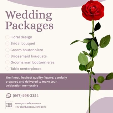 Edit a florist flyer design