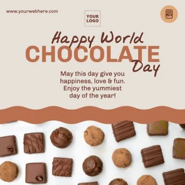 Edit a Chocolate Day template