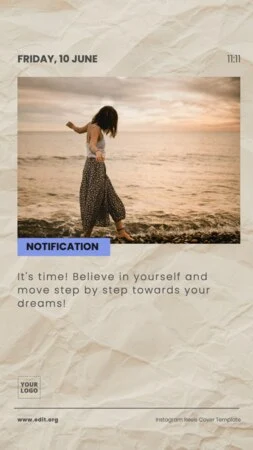 Edit an aesthetic Reel Cover