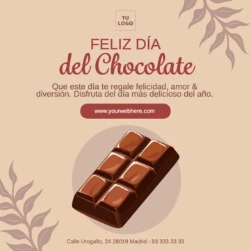 Editar una plantilla para el Día del Chocolate