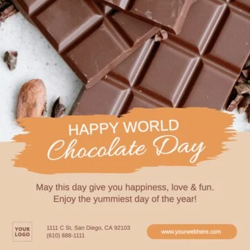 Edita un modello per il Chocolate Day