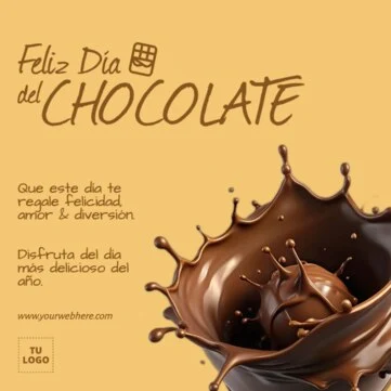 Editar una plantilla para el Día del Chocolate