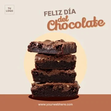 Edita una plantilla del Día del Chocolate