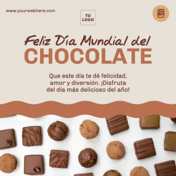 Editar una plantilla para el Día del Chocolate