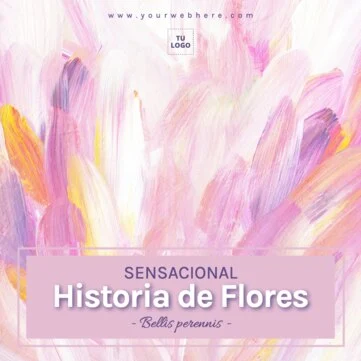 Edita un diseño para floristerías