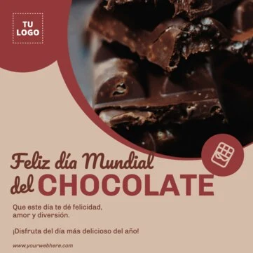 Editar una plantilla para el Día del Chocolate