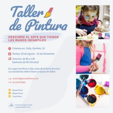 Edita un flyer de taller