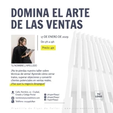 Edita un flyer de taller