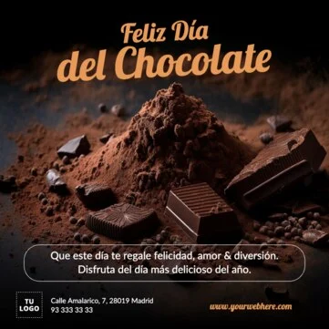 Editar una plantilla para el Día del Chocolate