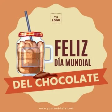 Edita una plantilla del Día del Chocolate
