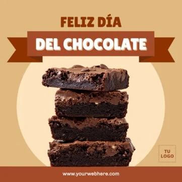 Edita una plantilla del Día del Chocolate