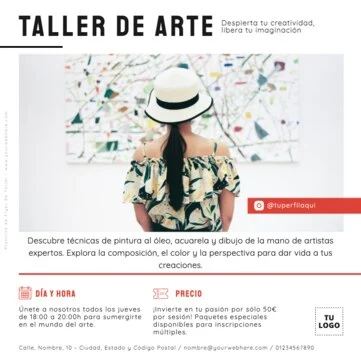 Edita un flyer de taller