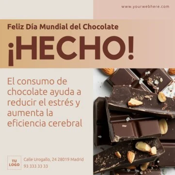 Editar una plantilla para el Día del Chocolate