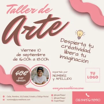 Edita un flyer de taller