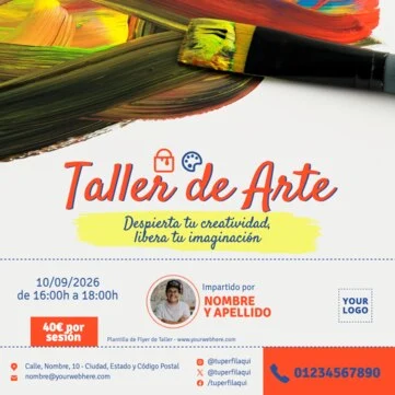 Edita un flyer de taller