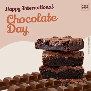 Bearbeite eine Vorlage zum Tag der Schokolade