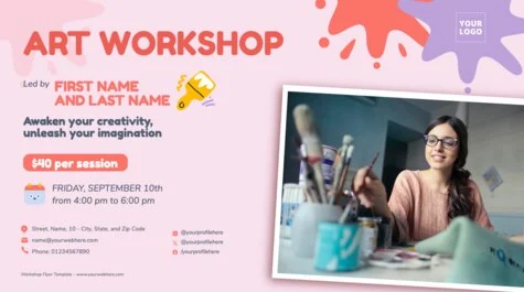 Edit a Workshop poster template