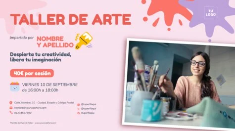 Edita un flyer de taller