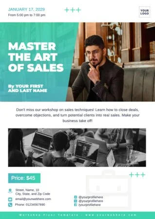 Edit a Workshop poster template