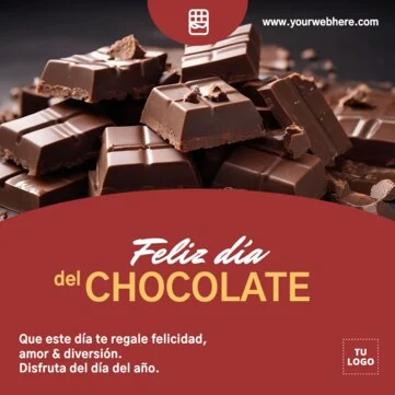 Editar una plantilla para el Día del Chocolate