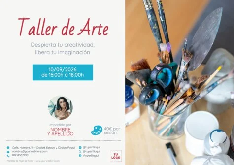 Edita un flyer de taller