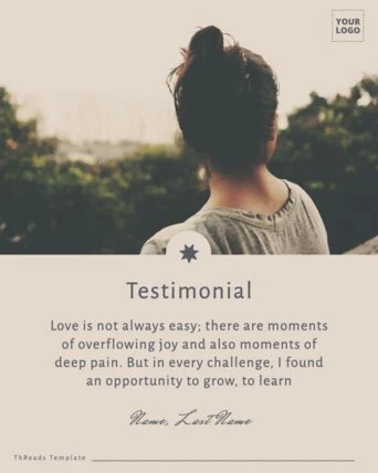 Edit a Testimonial template