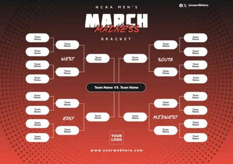 Een ontwerp bewerken voor March Madness