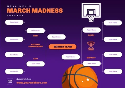 Edit a design for March Madness