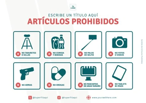 Edita un póster de items prohibidos