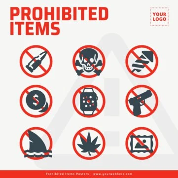 Edit a Prohibited Items flyer