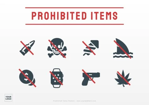 Edit a Prohibited Items flyer