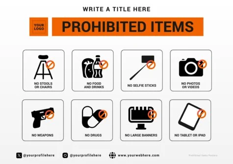 Edit a Prohibited Items flyer