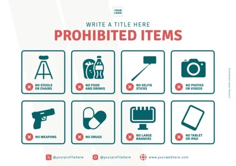 Edit a Prohibited Items flyer