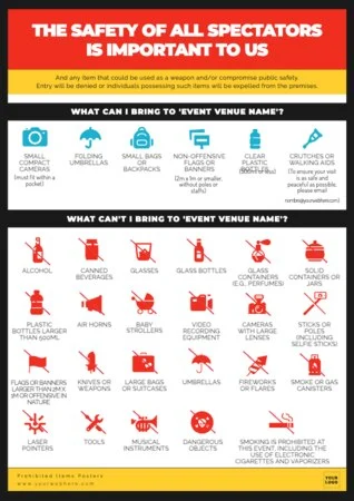 Edit a Prohibited Items flyer