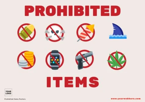 Edit a Prohibited Items flyer