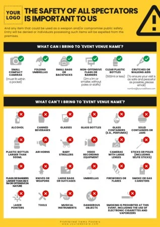 Edit a Prohibited Items flyer