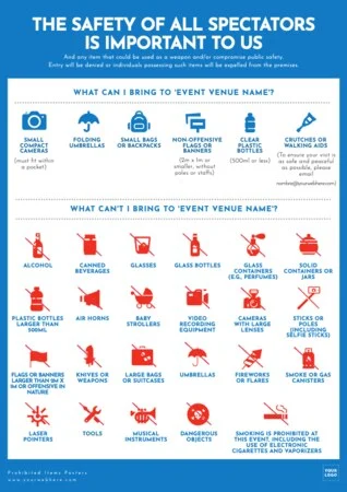 Edit a Prohibited Items flyer