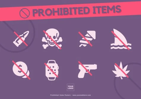 Edit a Prohibited Items flyer