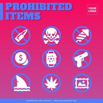 Edit a Prohibited Items flyer