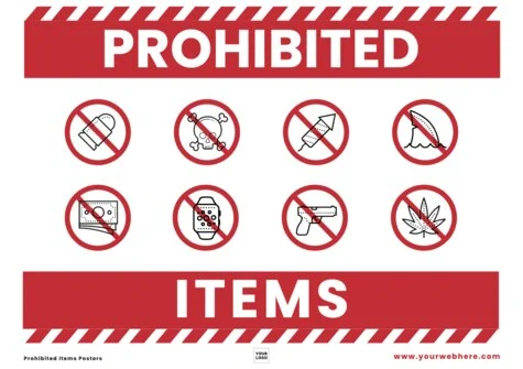 Edit a Prohibited Items flyer