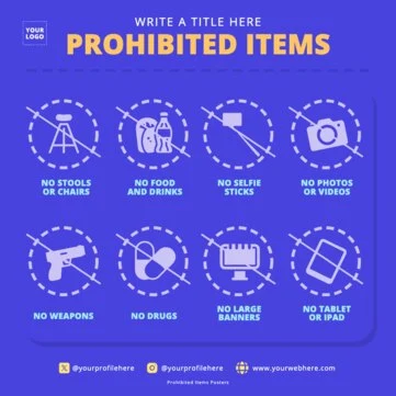 Edit a Prohibited Items flyer