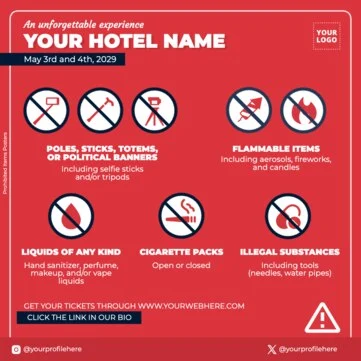 Edit a Prohibited Items flyer